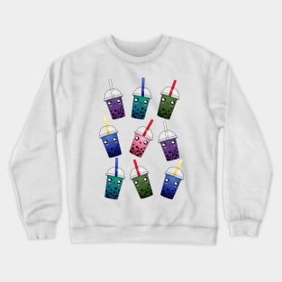 Happy Outer Senshi Boba Pattern Crewneck Sweatshirt